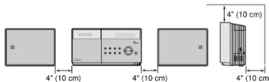 4" (10 cm) 4" (10 cm) 4" (10 cm)