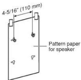 4-5/16" (110 mm) Pattern paper for speaker