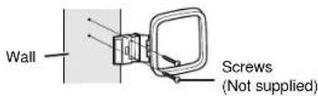 SHARP SD-EX220 - Installing the AM loop antenna: - 2