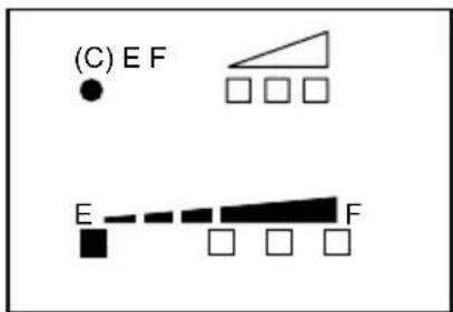 (C) E F □ □ □ E □ □ □ F