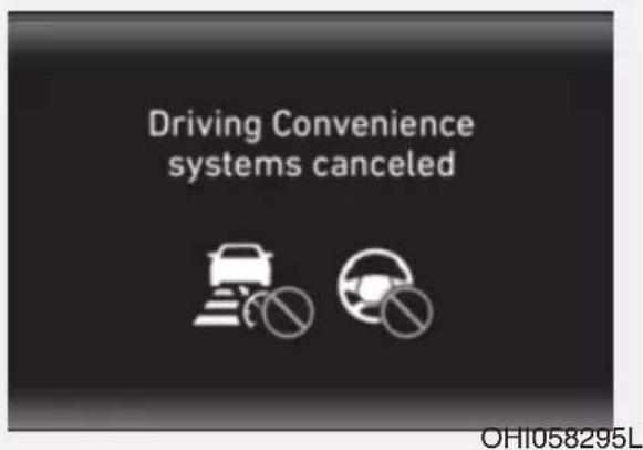 Driving Convenience systems canceled OH1058295L