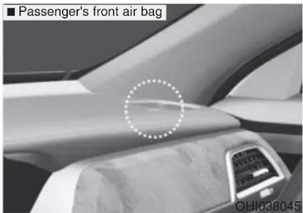 ■ Passenger's front air bag OH1038045