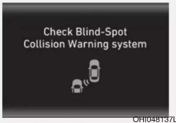 Check Blind-Spot Collision Warning system OH1048137L