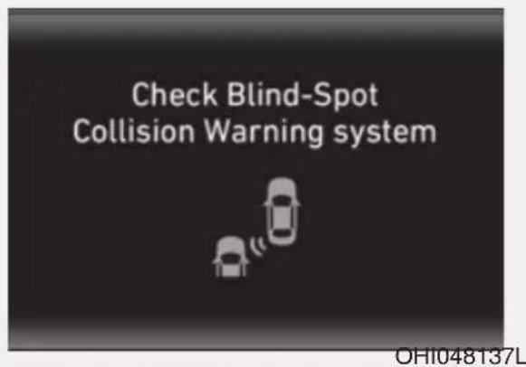 Check Blind-Spot Collision Warning system OH1048137L