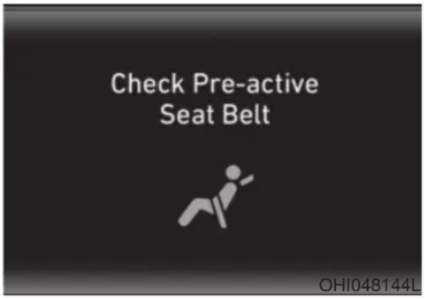 Check Pre-active Seat Belt OHI048144L