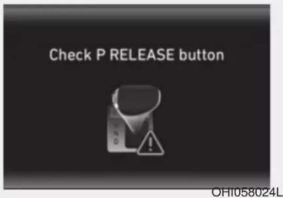 Check P RELEASE button OH1058024L