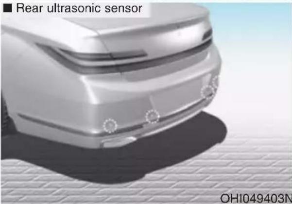 ■ Rear ultrasonic sensor OH1049403N