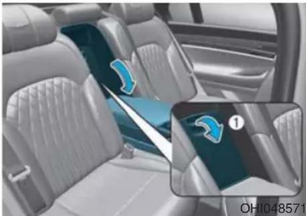 Genesis G90 (2021) - Trunk release lever - 1