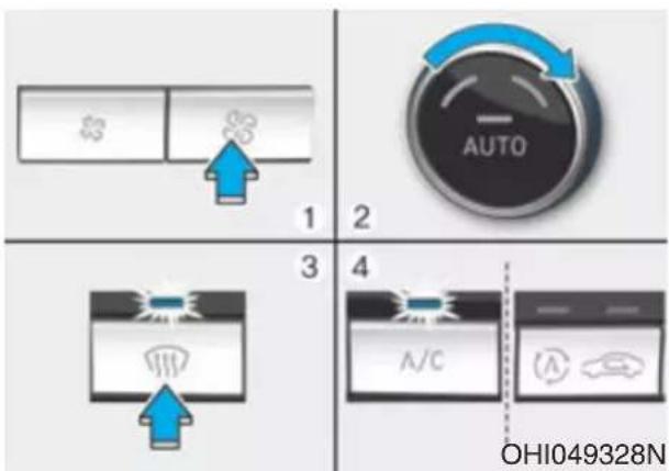 AUTO 1 2 3 4 A/C OHI049328N