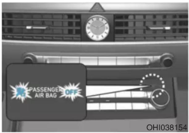 PASSENGER AIR BAG OFF OHI038154