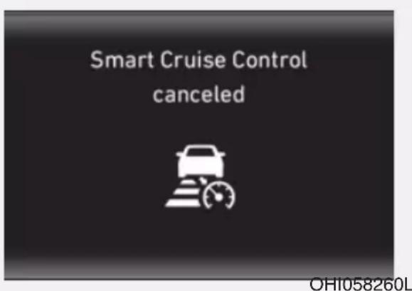 Smart Cruise Control canceled OH1058260L