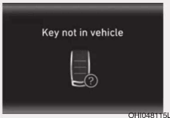 Key not in vehicle OHI048115L