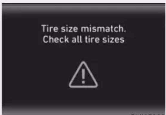 Tire size mismatch. Check all tire sizes