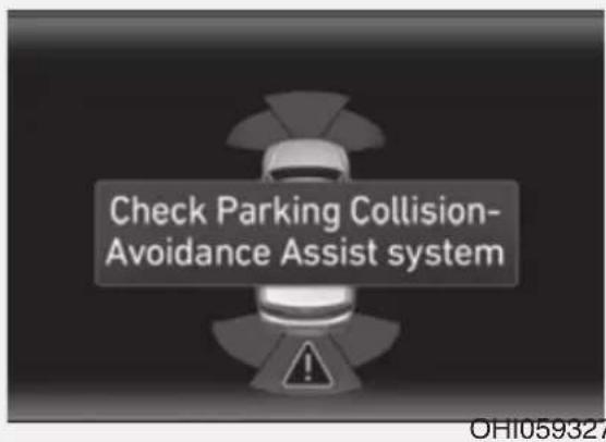 Check Parking Collision- Avoidance Assist system OH1059327