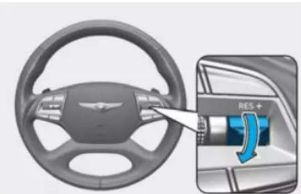 Genesis G90 (2021) - To decrease the Smart Cruise Control set speed - 2