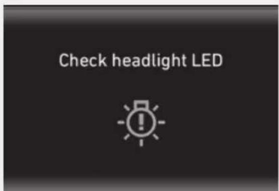 Check headlight LED