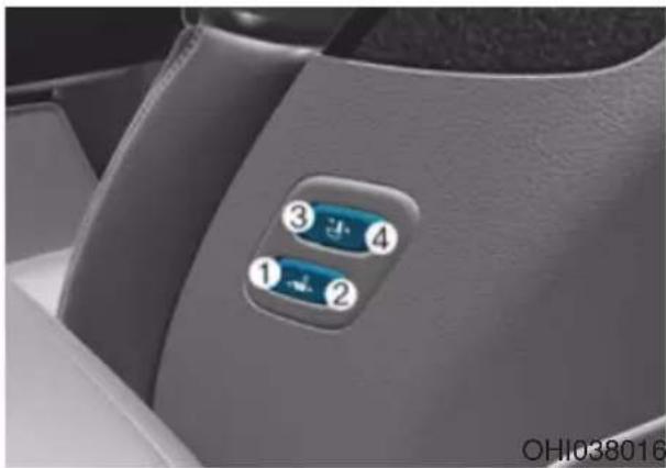 Genesis G90 (2021) - Additional switches for adjusting the front passenger seat - 1