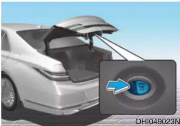 Genesis G90 (2021) - Power trunk opening height vehicle settings - 1