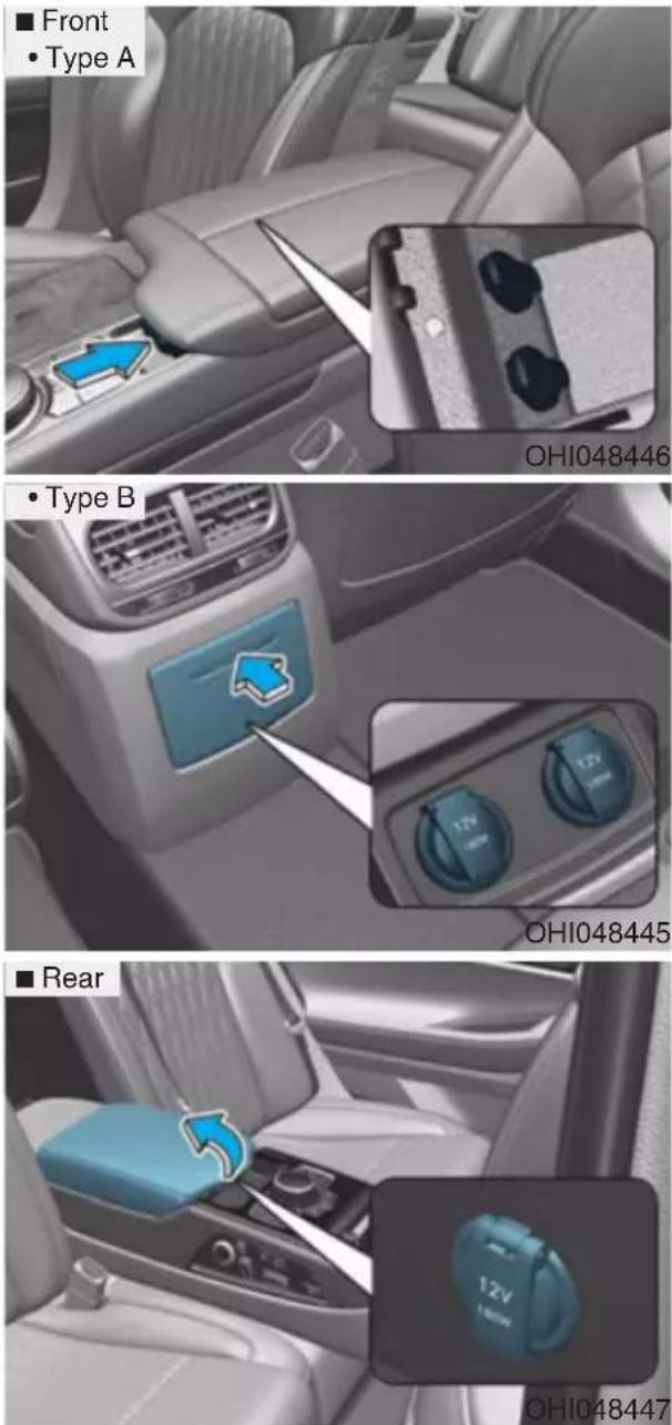 Genesis G90 (2021) - Power Outlet (if equipped) - 1