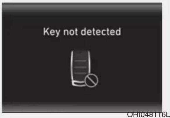 Key not detected OH1048116L