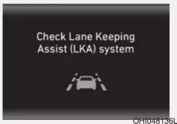 Check Lane Keeping Assist (LKA) system OH1048136L