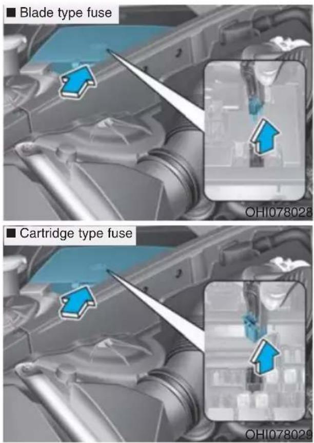 ■ Blade type fuse ■ Cartridge type fuse OH1078028 OH1078029