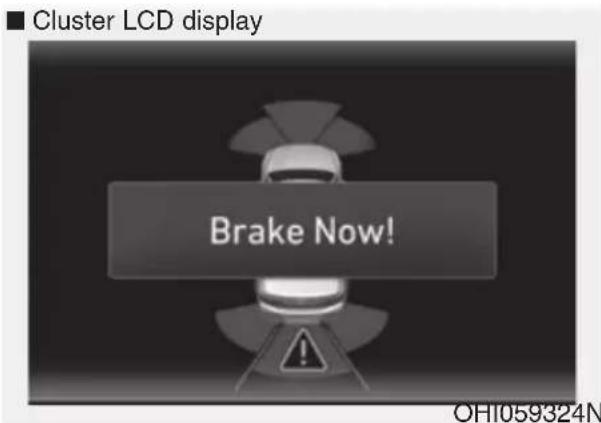 ■ Cluster LCD display Brake Now! OH1059324N
