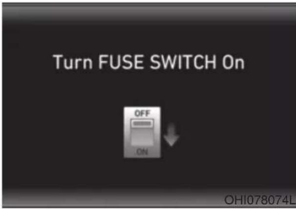 Turn FUSE SWITCH On OFF ON OHI078074L