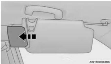 Chrysler 300 (2021) - Sun Visor "Slide-On-Rod" Feature - 1