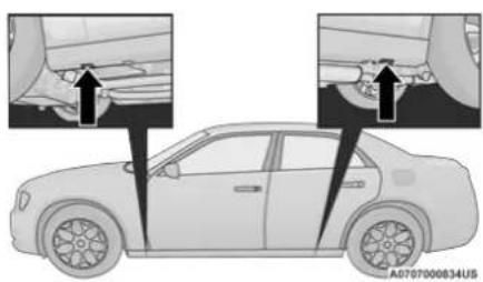 Chrysler 300 (2021) - Jacking Warning Label - 1