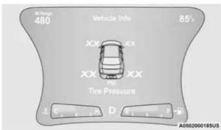 Chrysler 300 (2021) - Tire Pressure Monitoring Low Pressure Warnings - 2