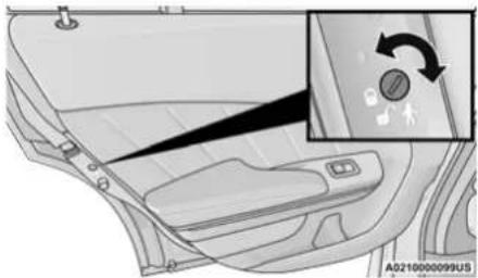 Chrysler 300 (2021) - CHILD-PROTECTION DOOR LOCK SYSTEM — REAR DOORS - 1