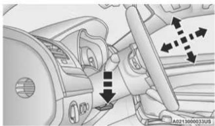 Chrysler 300 (2021) - MANUAL TILT/TELESCOPING STEERING COLUMN — IF EQUIPPED - 1