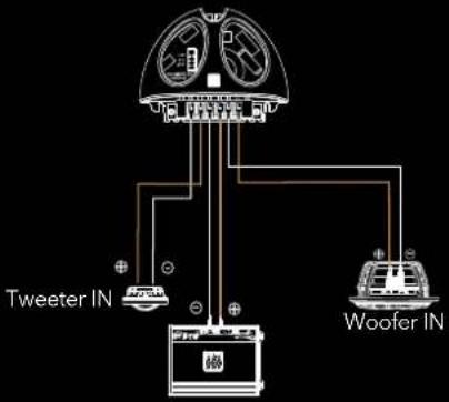 Morel CDM 700 - 2-WAY System Wiring - 2