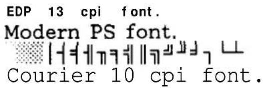 EPSON GQ-3500 - Font Selection - 1