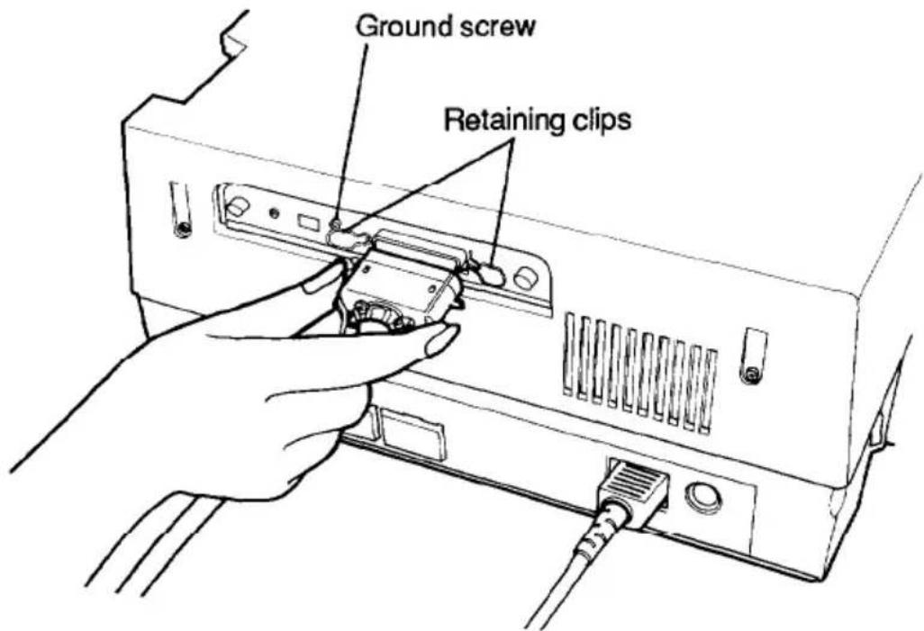 EPSON GQ-3500 - Connecting the Printer to a Computer - 1