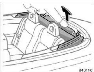 TOYOTA Solara (2007) - RAISING THE CONVERTIBLE TOP MANUALLY - 1
