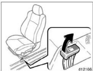 Diagram showing car seatbelting with a magnified inset highlighting the seatbelt mechanism.