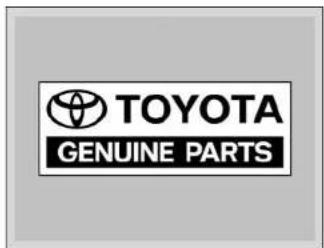 TOYOTA Genuine PARTS