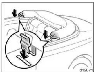 TOYOTA Solara (2000) - —Lowering the convertible top - 7