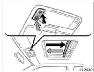 Diagram showing car interior and directional arrows indicating movement or flow, with a device icon pointing to the dashboard.