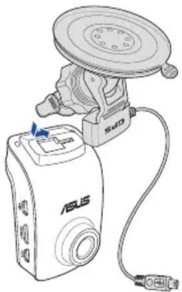 ASUS RECO Classic Car Cam - Anbringen Ihres Car Camcorders im Fahrzeug - 1