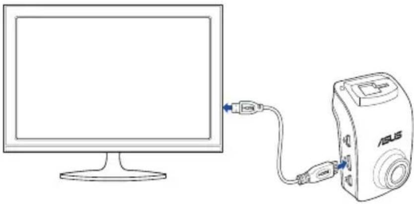 ASUS RECO Classic Car Cam - Anschließen an Ihr HDMI TV-Gerät - 1