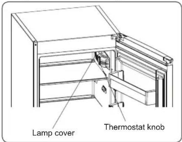 Lamp cover Thermostat knob
