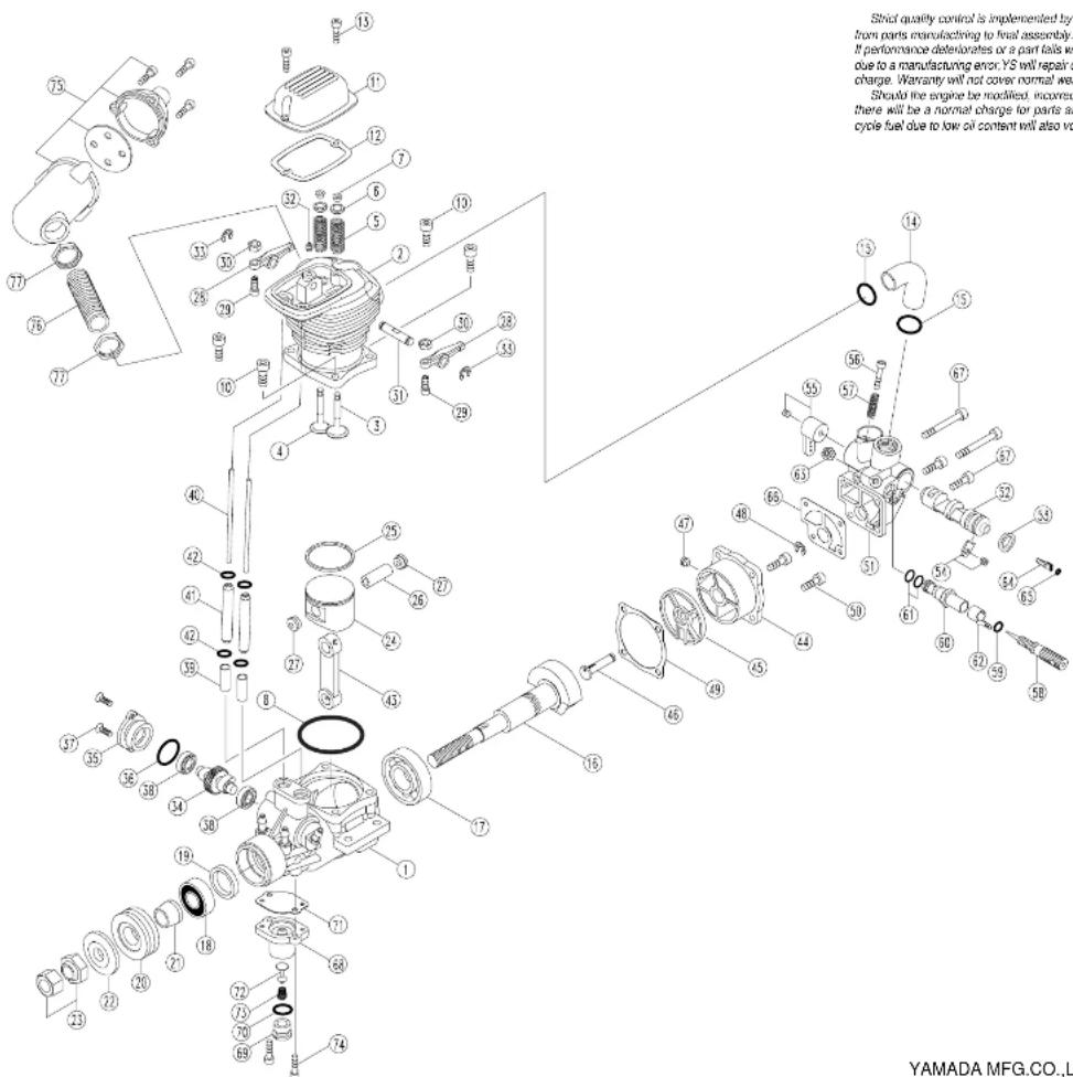 YS FZ63 - DIAPHRAGM AND CHECK VALVE DISASSEMBLY - 1