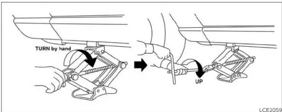 TURN by hand UP LCE2059