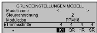 GRAUPNER MC-22 - - Menüeinstellungen - 1