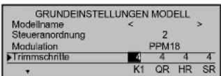 GRAUPNER MC-22 - - Menüeinstellungen - 3