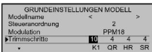 GRAUPNER MC-22 - - Menüeinstellungen - 5