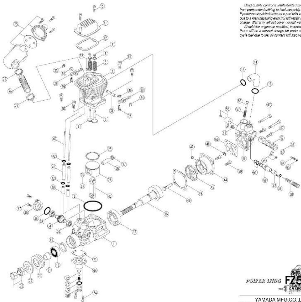 YS FZ53 - DIAPHRAGM AND CHECK VALVE DISASSEMBLY - 1